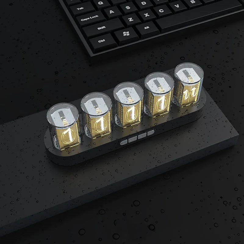 Retro Tube-Style Customizable Digital Clock