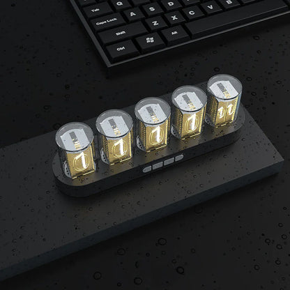 Retro Tube-Style Customizable Digital Clock