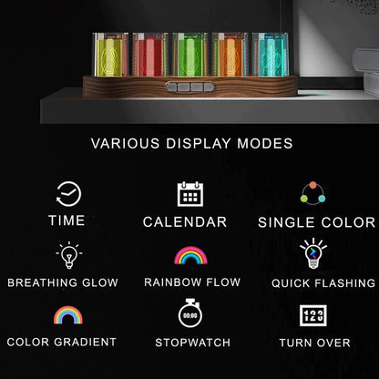 Retro Tube-Style Customizable Digital Clock