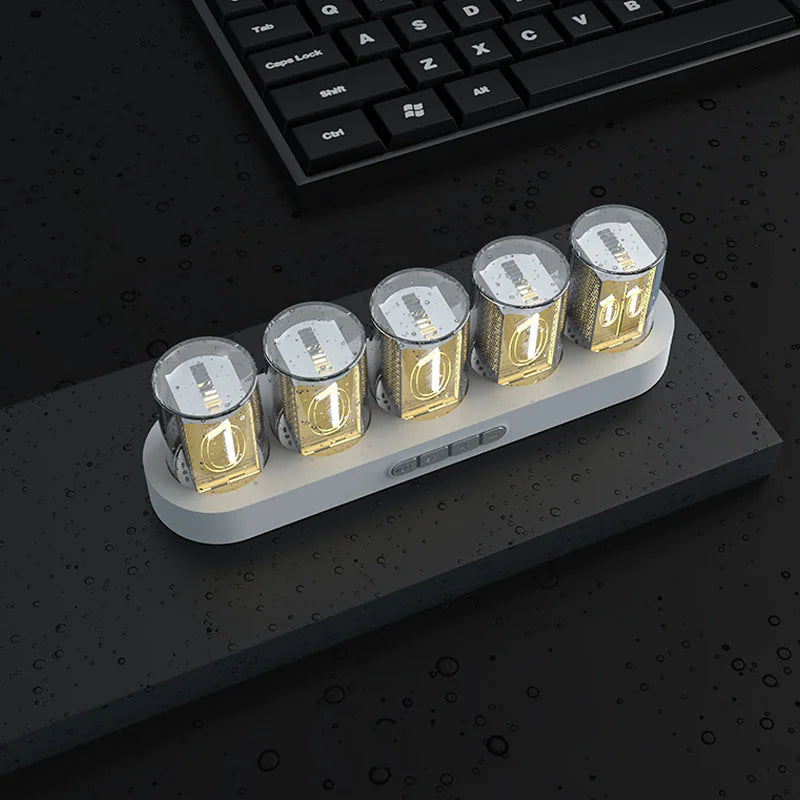 Retro Tube-Style Customizable Digital Clock