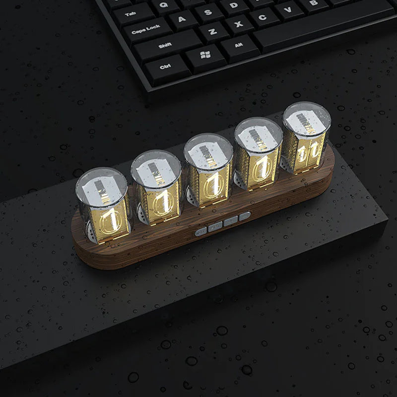 Retro Tube-Style Customizable Digital Clock