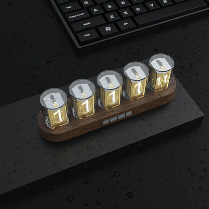 Retro Tube-Style Customizable Digital Clock